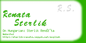 renata sterlik business card